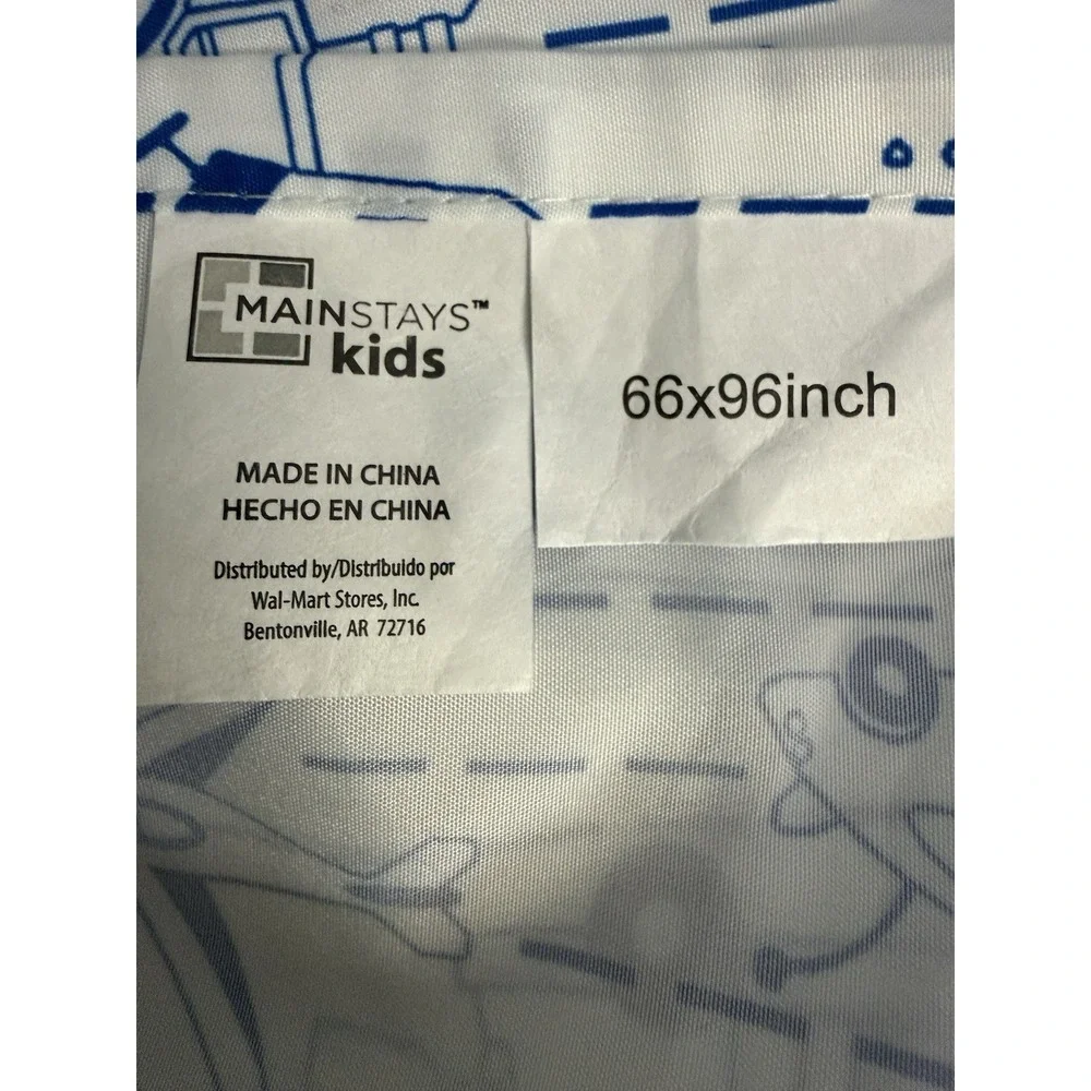 Trucks & Tractors Kids Twin Bed Flat Sheet 66 x 96 And Standard Pillow Case